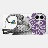 Coques Case-Mate iPhone Mehndi Indien esthétique moderne Twist Elephant (Verso (horizontal))