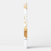 Coques Case-Mate iPhone Meilleur 2023 Monogrammed White Gold Marble Nom (Verso / Droite)