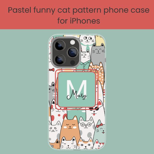 Coques Case-Mate iPhone Meilleur Ami Anniversaire Cadeau Chat Kitties Mono