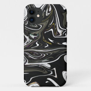 Case-Mate iPhone Case Meilleur art abstrait noir et blanc, peinture abst