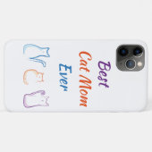 Coques Case-Mate iPhone Meilleur Cat Maman jamais (Dos (Horizontal))
