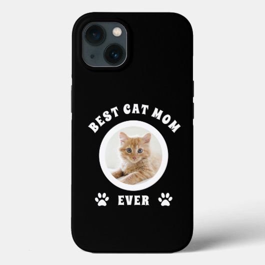 Coques Case-Mate iPhone Meilleur Chat Maman Toujours Personnalisé Photo Pe (Verso)