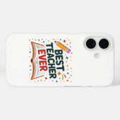 Coques Case-Mate iPhone Meilleur enseignant jamais (Verso (horizontal))