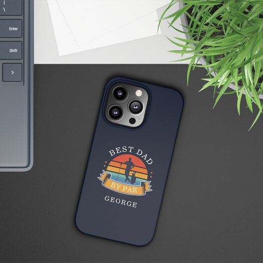 Coques Case-Mate iPhone Meilleur Golf Papa Par Par Custom Retro Anniversai