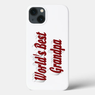 Case-Mate iPhone Case Meilleur grand-père texte bourgogne