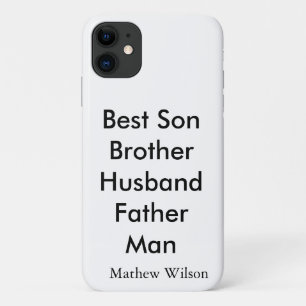 Case-Mate iPhone Case Meilleur homme fils mari papa citations ajouter no