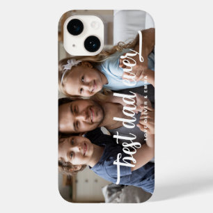 Coque Pour iPhone 14 Meilleur Papa de Tous les Temps Photo de la Fête d