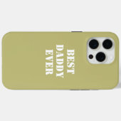 Coques Case-Mate iPhone Meilleur papa jamais EST (Verso (horizontal))