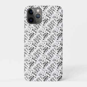 Case-Mate iPhone Case Meilleur papa Jamais Mot Art Noir Blanc Fête des p