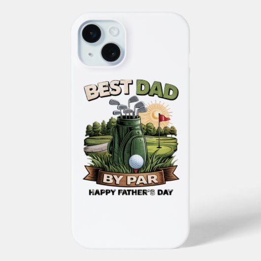 Coques Case-Mate iPhone Meilleur Papa Par Golf Papa Drôle (Verso)