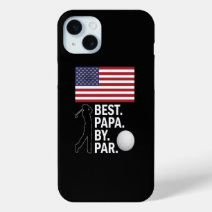 Coque iPhone 15 Mini Meilleur Papa Par Golfing Papa Fête des Pères Golf