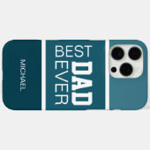 Coques Case-Mate iPhone Meilleur papa personnalisé (Verso (horizontal))