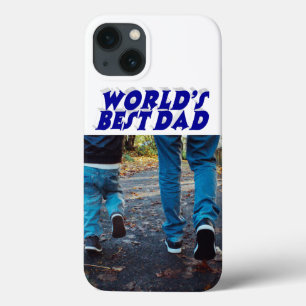 Case-Mate iPhone Case Meilleur Papa photo texte bleu 3d