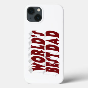 Case-Mate iPhone Case Meilleur Papa texte 3D bordeaux