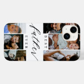 Coques Case-Mate iPhone Meilleur Père de Tous les Temps Script Collage de (Verso (horizontal))