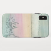 Coques Case-Mate iPhone Meilleure aquarelle Abstraite jamais Turquoise pou (Dos (Horizontal))