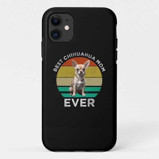 Coques Case-Mate iPhone Meilleure maman chihuahua jamais (Dos)