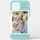 Coques Case-Mate iPhone Meilleure maman dans l'univers Photo personnalisée (Verso)