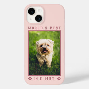 Coque Pour iPhone 14 Meilleure Maman de Chien au Monde Empreintes de Pa