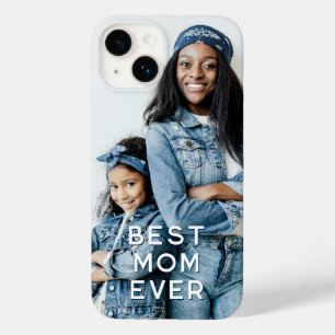 Coque Pour iPhone 14 Meilleure Maman Ever Photo Verticale