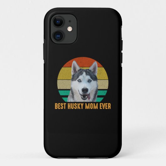 Coques Case-Mate iPhone Meilleure maman Husky (Dos)