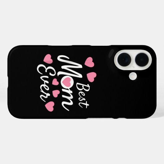 Coques Case-Mate iPhone Meilleure maman jamais (Verso (horizontal))