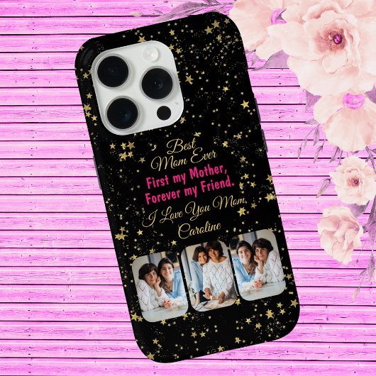 Coques Case-Mate iPhone Meilleure maman Jamais Photo Collage Fête des mère