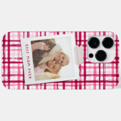 Coques Case-Mate iPhone Meilleure maman jamais photo mignonne moderne roug (Verso (horizontal))