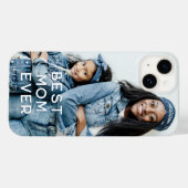 Coques Case-Mate iPhone Meilleure maman jamais photo verticale (Verso (horizontal))