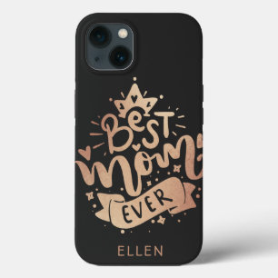 Case-Mate iPhone Case Meilleure Maman Jamais Rose Or Personnalisé Nom Fê