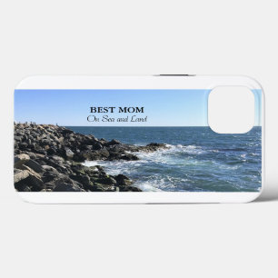 Case-Mate iPhone Case Meilleure maman sur la mer et la terre bleu océan