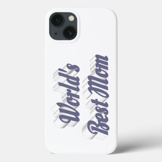 Coques Case-Mate iPhone Meilleure Maman texte gris (Verso)