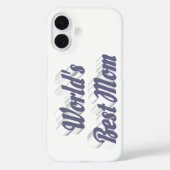 Coques Case-Mate iPhone Meilleure Maman texte gris (Verso)