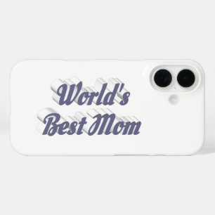Coques iPhone 16 Meilleure Maman texte gris