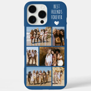 Coques iPhone 16 Pro Max Meilleures Amies Pour Toujours 6 Photo Bleue
