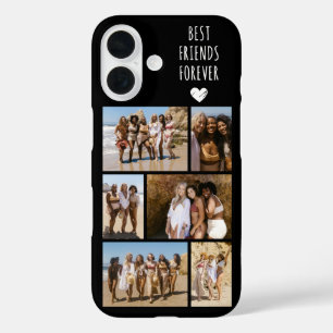 Coques iPhone 16 Meilleures Amies Pour Toujours 6 Photo Noir