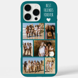 Coques iPhone 16 Pro Max Meilleures Amies Pour Toujours 6 Photo Sarcelle