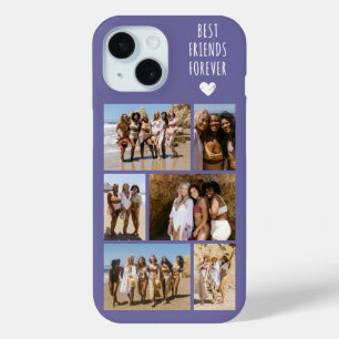 Coque Pour iPhone 15 Meilleures Amies Pour Toujours 6 Photo Violet