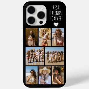 Coque iPhone 15 Pro Max Meilleures Amies Pour Toujours 8 Photo Noir