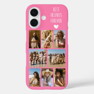 Coques iPhone 16 Meilleures Amies Pour Toujours 8 Photo Rose
