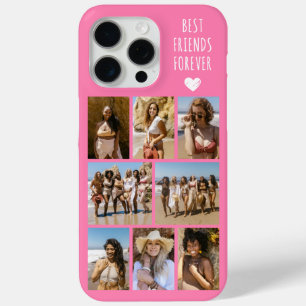 Coque iPhone 15 Pro Max Meilleures Amies Pour Toujours 8 Photo Rose