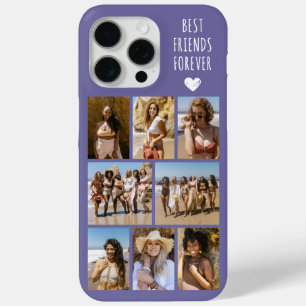 Coque iPhone 15 Pro Max Meilleures Amies Pour Toujours 8 Photo Violet