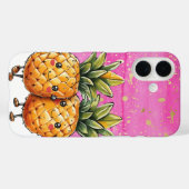 Coques Case-Mate iPhone Meilleurs amis Ananas Kawaii Ananas rose (Verso (horizontal))