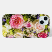 Coques Case-Mate iPhone Mélange de fleurs roses 2 (Verso (horizontal))