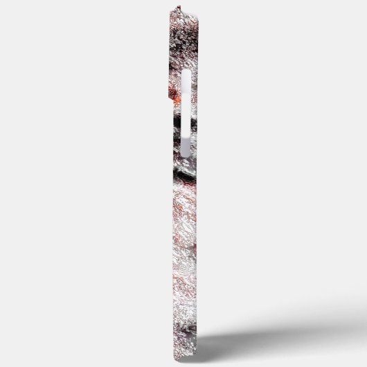 Coques Case-Mate iPhone Mélange de texture spongieuse bouchée blanche dans (Verso / Gauche)