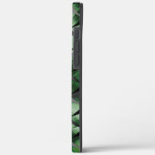 Coques Case-Mate iPhone Mélanger les carrés 3D avec l'image vert foncé de  (Verso / Gauche)