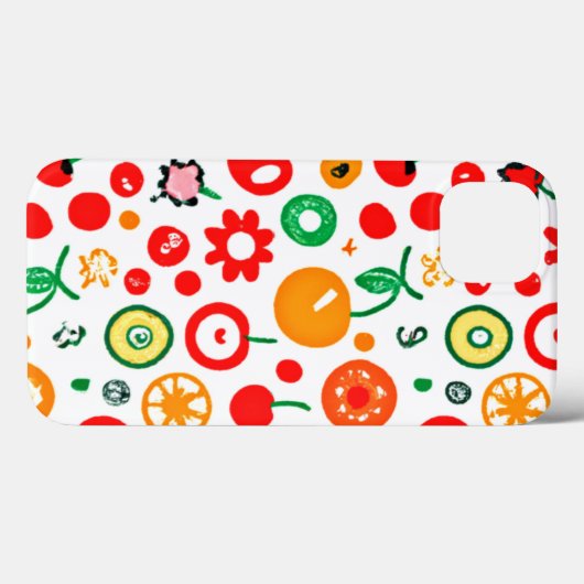 Coques Case-Mate iPhone Mélanges de Motifs de fruits. Commandez dès mainte (Verso (horizontal))