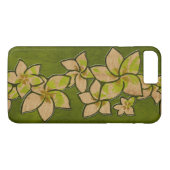 Coques Case-Mate iPhone Melia Hawaii Plumeria Faux Wood (Dos (Horizontal))