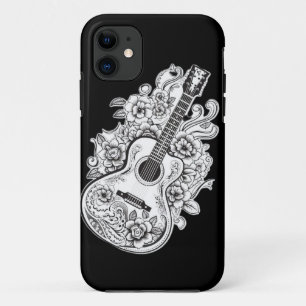 Case-Mate iPhone Case Mélodie de guitare : Page de coloration de guitare