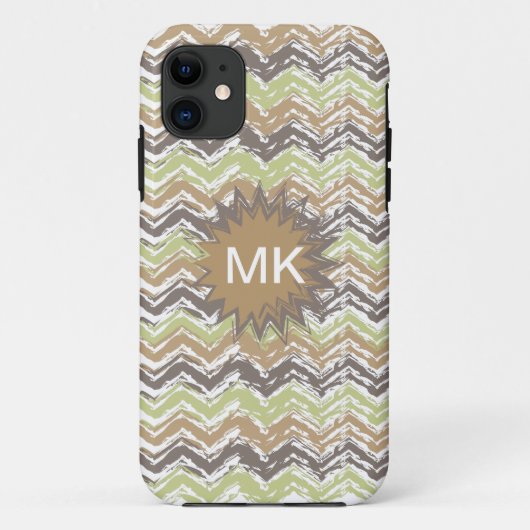 Coques Case-Mate iPhone Melon Brandy Scribble ZigZag Motif (Dos)
